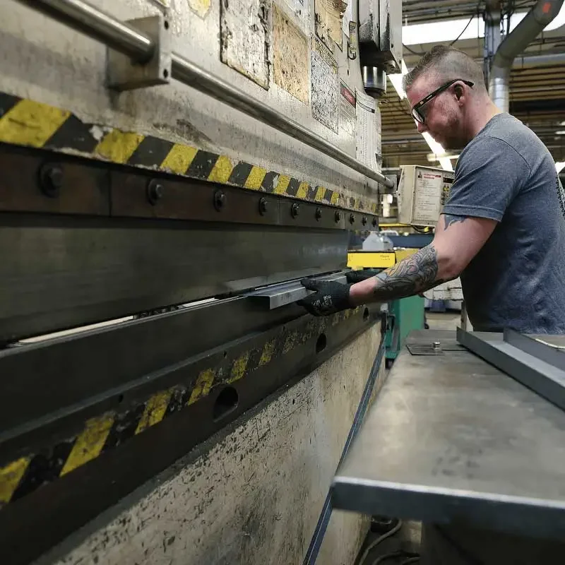 Roth associate fabricating HVAC parts